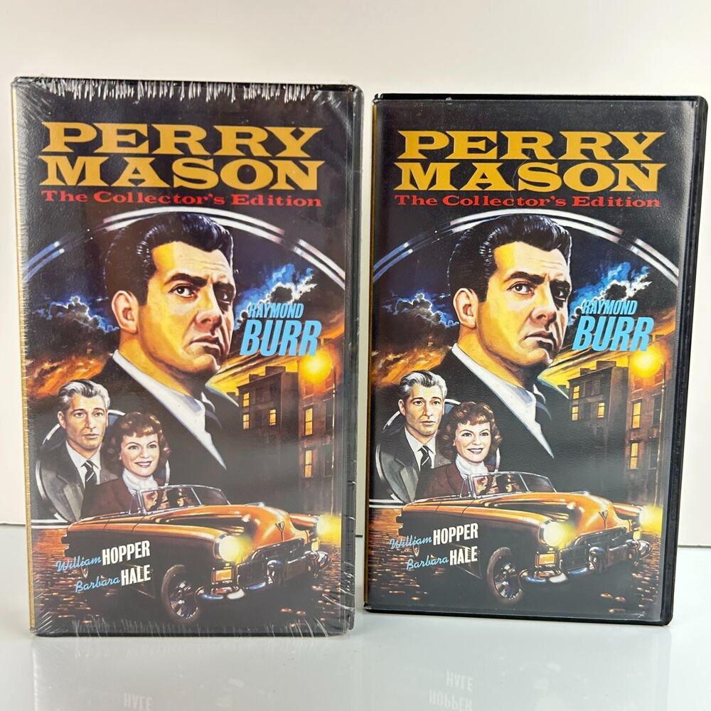 2x Perry Mason Collector's Edition VHS Tapes 4 Episodes '57 '58 -EUC & 1 NEW